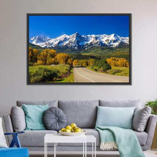 Fall Season In Colorado Canvas Wall Art-3 Horizontal-Gallery Wrap-25" x 16"-Tiaracle