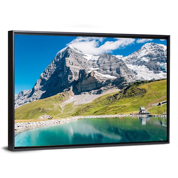 Fallbodensee Lake Canvas Wall Art-3 Horizontal-Gallery Wrap-25" x 16"-Tiaracle