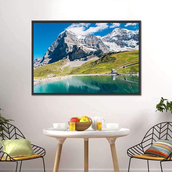 Fallbodensee Lake Canvas Wall Art-3 Horizontal-Gallery Wrap-25" x 16"-Tiaracle