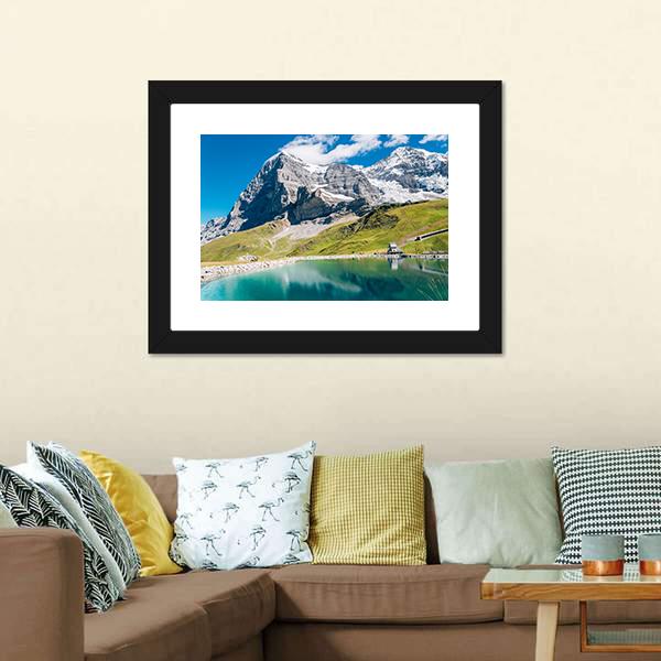 Fallbodensee Lake Canvas Wall Art-3 Horizontal-Gallery Wrap-25" x 16"-Tiaracle