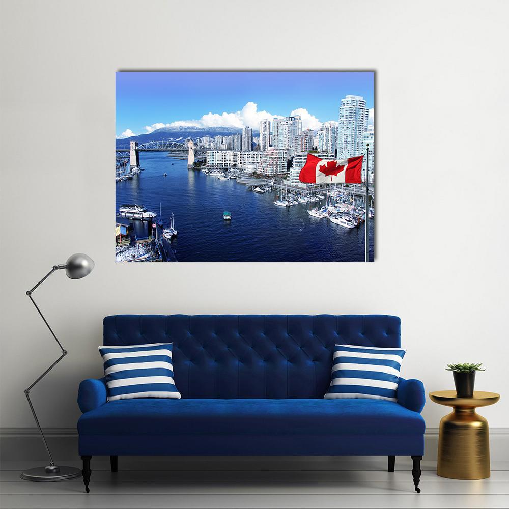 False Creek Canada Canvas Wall Art-1 Piece-Gallery Wrap-36" x 24"-Tiaracle