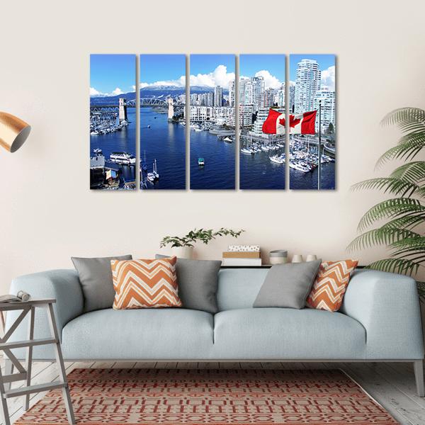False Creek Canada Canvas Wall Art-5 Horizontal-Gallery Wrap-22" x 12"-Tiaracle