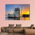 Belem Tower At Sunset Canvas Wall Art-4 Pop-Gallery Wrap-50" x 32"-Tiaracle