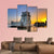 Belem Tower At Sunset Canvas Wall Art-4 Pop-Gallery Wrap-50" x 32"-Tiaracle