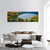 Famous Bohinj Lake Panoramic Canvas Wall Art-3 Piece-25" x 08"-Tiaracle