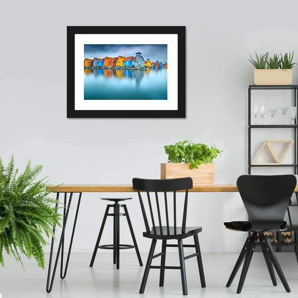 Famous Dutch Cityscape Canvas Wall Art-3 Horizontal-Gallery Wrap-25" x 16"-Tiaracle
