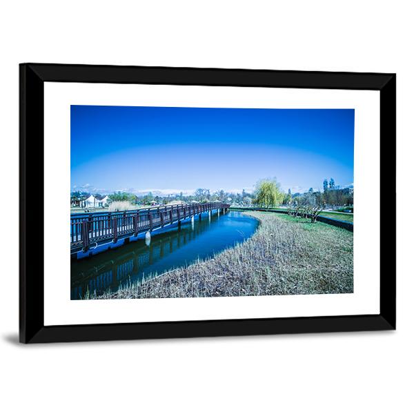 Famous Garden In Vienna Canvas Wall Art-5 Horizontal-Gallery Wrap-22" x 12"-Tiaracle