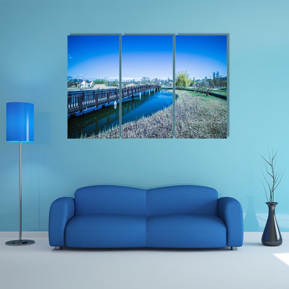 Famous Garden In Vienna Canvas Wall Art-3 Horizontal-Gallery Wrap-37" x 24"-Tiaracle