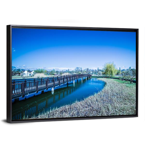 Famous Garden In Vienna Canvas Wall Art-3 Horizontal-Gallery Wrap-25" x 16"-Tiaracle