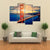 Famous Golden Gate Bridge Canvas Wall Art-4 Pop-Gallery Wrap-50" x 32"-Tiaracle