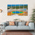 Famous Grand Prismatic Spring Canvas Wall Art-5 Horizontal-Gallery Wrap-22" x 12"-Tiaracle