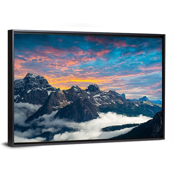 Famous Italian National Park Canvas Wall Art-3 Horizontal-Gallery Wrap-25" x 16"-Tiaracle