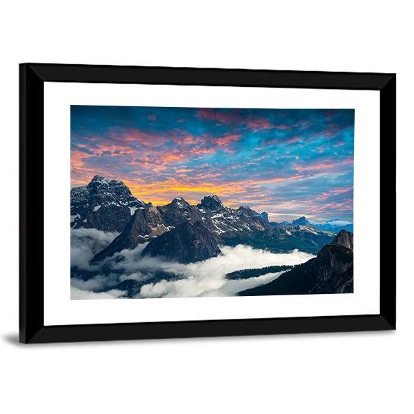 Famous Italian National Park Canvas Wall Art-3 Horizontal-Gallery Wrap-25" x 16"-Tiaracle