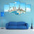 Famous Monuments Of The World Canvas Wall Art-3 Horizontal-Gallery Wrap-37" x 24"-Tiaracle