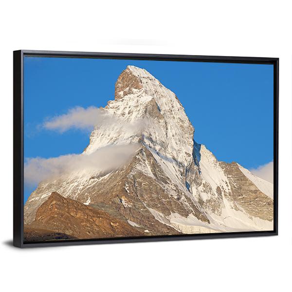 Famous Mountain Matterhorn Canvas Wall Art-3 Horizontal-Gallery Wrap-25" x 16"-Tiaracle
