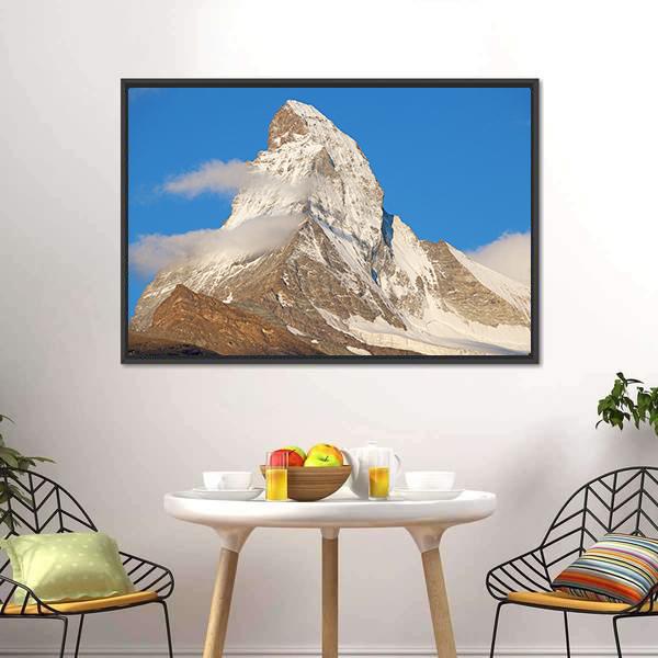 Famous Mountain Matterhorn Canvas Wall Art-3 Horizontal-Gallery Wrap-25" x 16"-Tiaracle