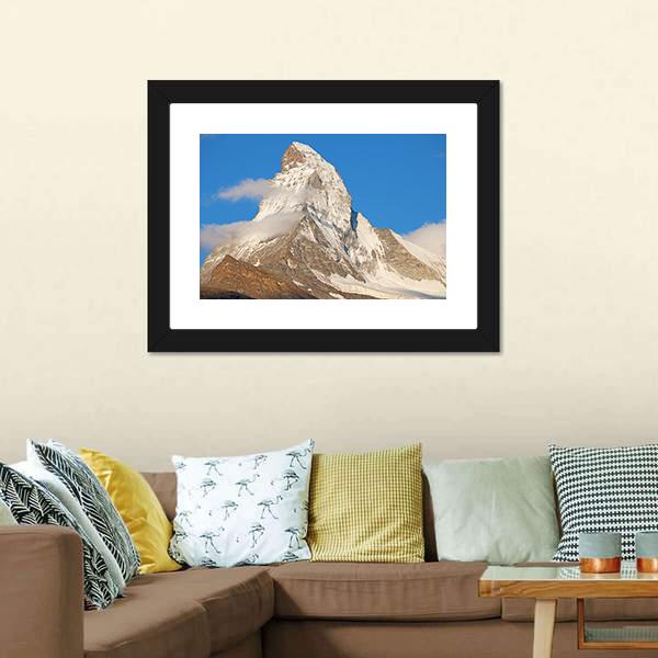 Famous Mountain Matterhorn Canvas Wall Art-3 Horizontal-Gallery Wrap-25" x 16"-Tiaracle