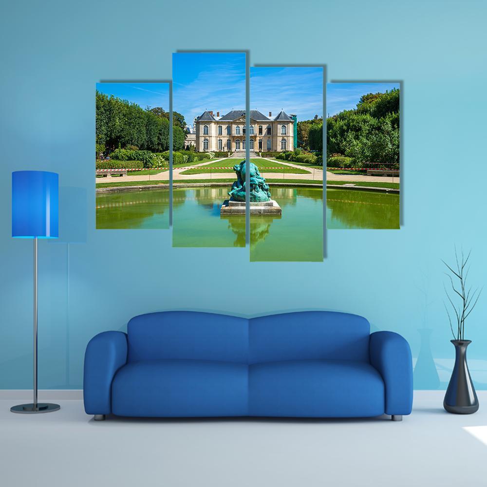 Famous Rodin Museum Canvas Wall Art-4 Pop-Gallery Wrap-50" x 32"-Tiaracle