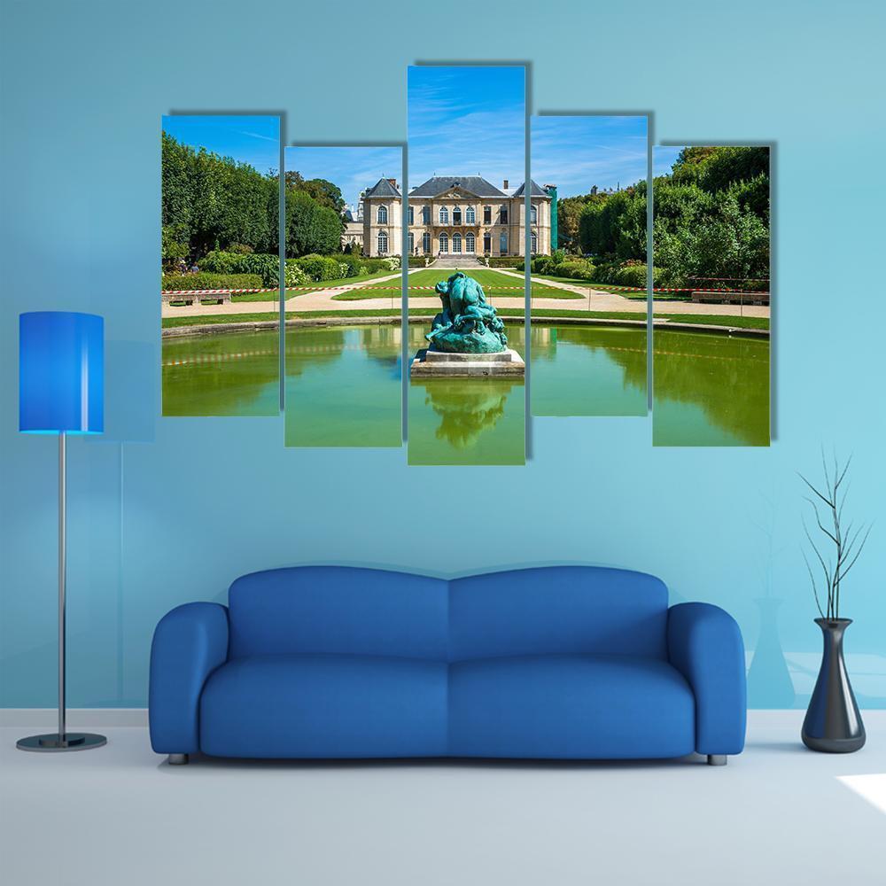 Famous Rodin Museum Canvas Wall Art-5 Pop-Gallery Wrap-47" x 32"-Tiaracle