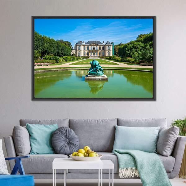 Famous Rodin Museum Canvas Wall Art-3 Horizontal-Gallery Wrap-25" x 16"-Tiaracle