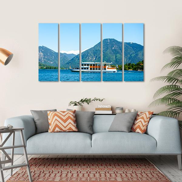 Famous Tegernsee Lake Canvas Wall Art-5 Horizontal-Gallery Wrap-22" x 12"-Tiaracle