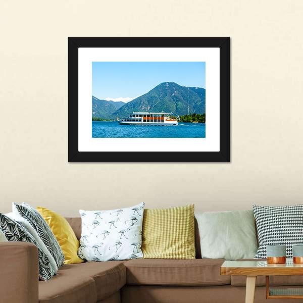 Famous Tegernsee Lake Canvas Wall Art-5 Horizontal-Gallery Wrap-22" x 12"-Tiaracle