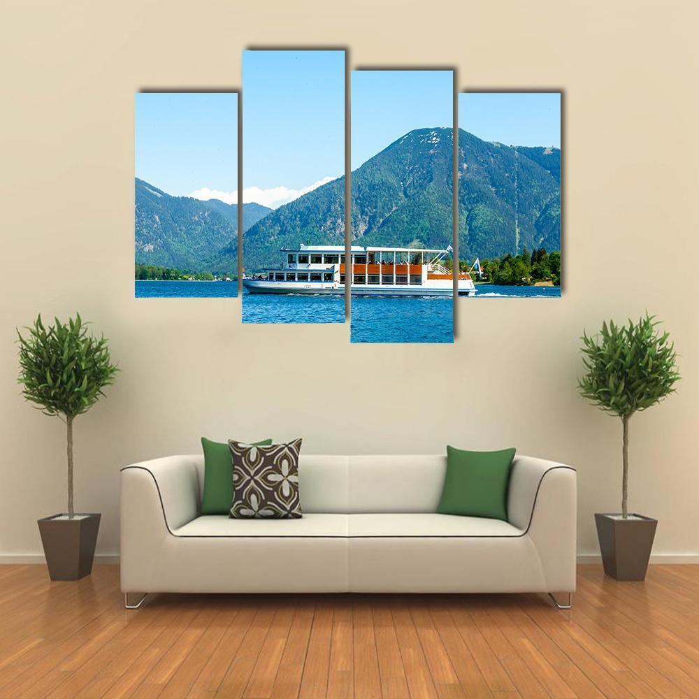 Famous Tegernsee Lake Canvas Wall Art-4 Pop-Gallery Wrap-50" x 32"-Tiaracle
