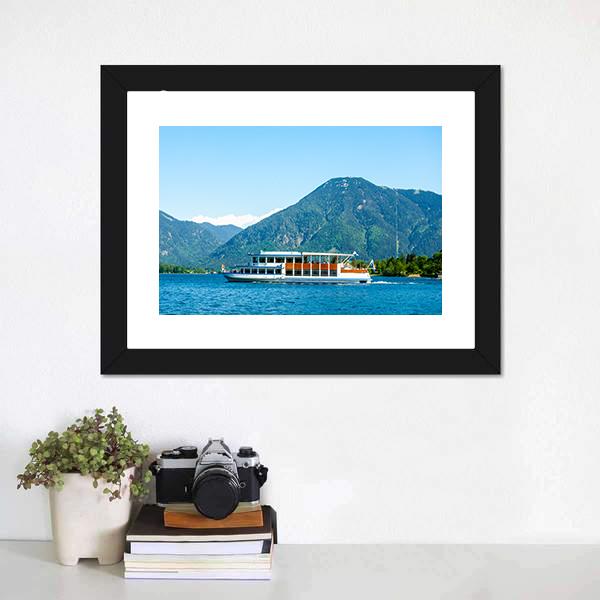 Famous Tegernsee Lake Canvas Wall Art-1 Piece-Framed Print-20" x 16"-Tiaracle