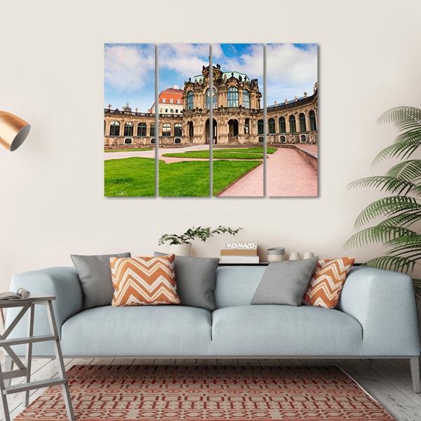 Famous Zwinger Palace Canvas Wall Art-1 Piece-Gallery Wrap-36" x 24"-Tiaracle