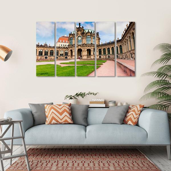 Famous Zwinger Palace Canvas Wall Art-5 Horizontal-Gallery Wrap-22" x 12"-Tiaracle