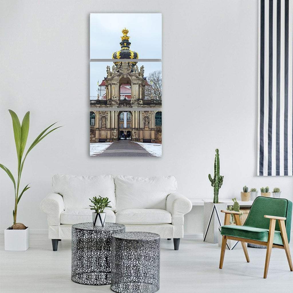 Zwinger Palace Germany Vertical Canvas Wall Art-3 Vertical-Gallery Wrap-12" x 25"-Tiaracle