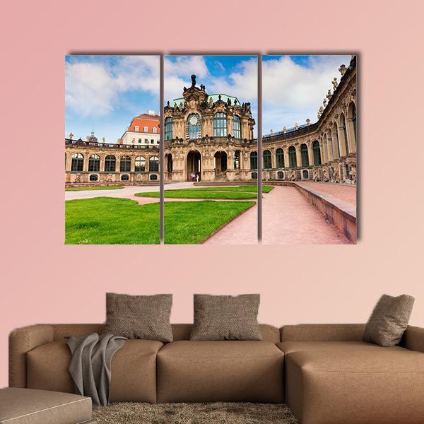 Famous Zwinger Palace Canvas Wall Art-3 Horizontal-Gallery Wrap-37" x 24"-Tiaracle