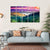 Fantastic Morning Mountain Landscape Canvas Wall Art-5 Horizontal-Gallery Wrap-22" x 12"-Tiaracle