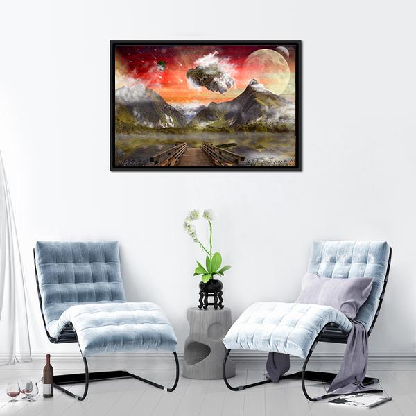 Fantasy Land Canvas Wall Art-3 Horizontal-Gallery Wrap-25" x 16"-Tiaracle