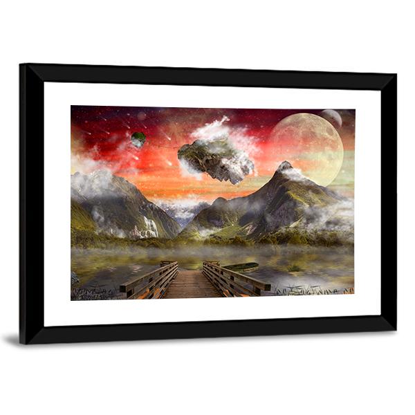 Fantasy Land Canvas Wall Art-3 Horizontal-Gallery Wrap-25" x 16"-Tiaracle