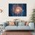 Far Galaxy In Sky Canvas Wall Art-4 Horizontal-Gallery Wrap-34" x 24"-Tiaracle