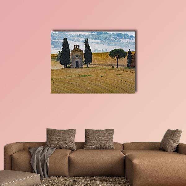 Farmhouse & Cypress Canvas Wall Art-1 Piece-Gallery Wrap-48" x 32"-Tiaracle