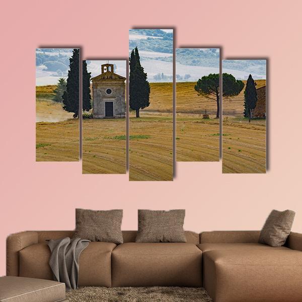 Farmhouse & Cypress Canvas Wall Art-5 Pop-Gallery Wrap-47" x 32"-Tiaracle