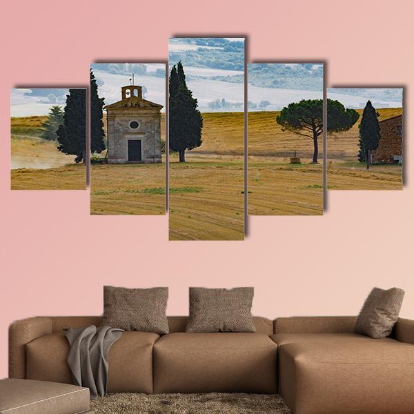 Farmhouse & Cypress Canvas Wall Art-1 Piece-Gallery Wrap-48" x 32"-Tiaracle