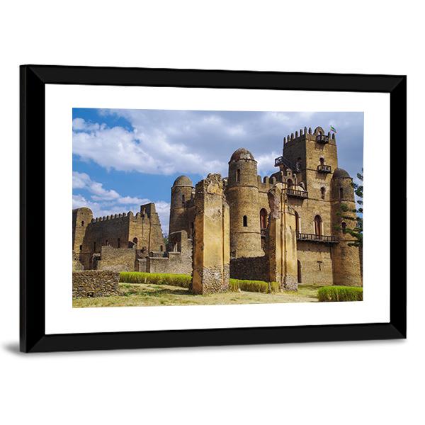 Fasilides Castle Ethiopia Canvas Wall Art-3 Horizontal-Gallery Wrap-25" x 16"-Tiaracle
