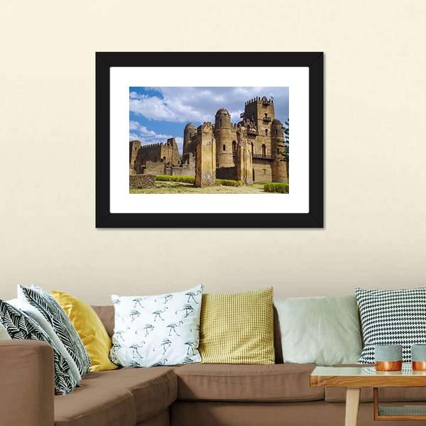 Fasilides Castle Ethiopia Canvas Wall Art-3 Horizontal-Gallery Wrap-25" x 16"-Tiaracle