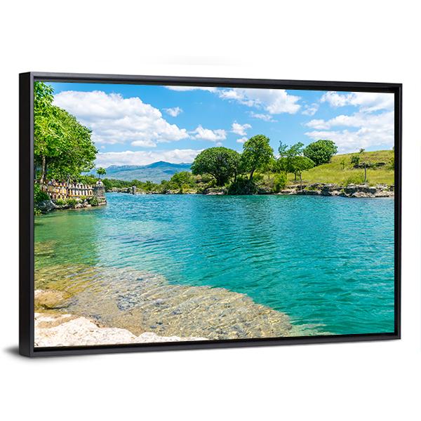 Fast River Tsievna Canvas Wall Art-3 Horizontal-Gallery Wrap-25" x 16"-Tiaracle