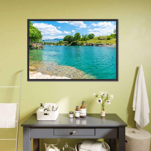 Fast River Tsievna Canvas Wall Art-1 Piece-Floating Frame-24" x 16"-Tiaracle