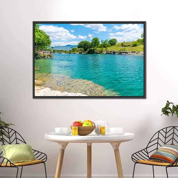 Fast River Tsievna Canvas Wall Art-3 Horizontal-Gallery Wrap-25" x 16"-Tiaracle