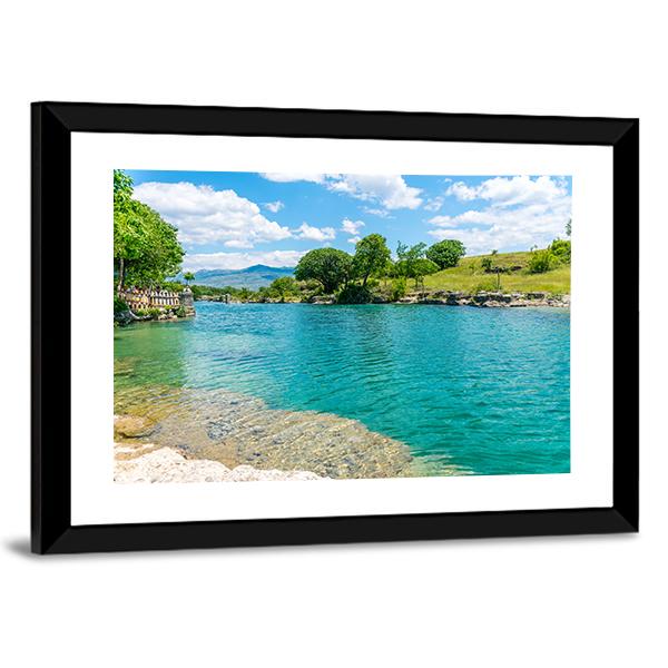 Fast River Tsievna Canvas Wall Art-3 Horizontal-Gallery Wrap-25" x 16"-Tiaracle