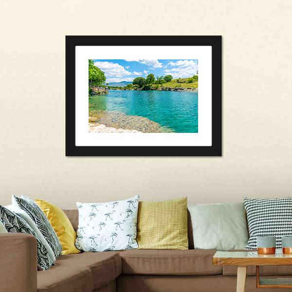 Fast River Tsievna Canvas Wall Art-3 Horizontal-Gallery Wrap-25" x 16"-Tiaracle