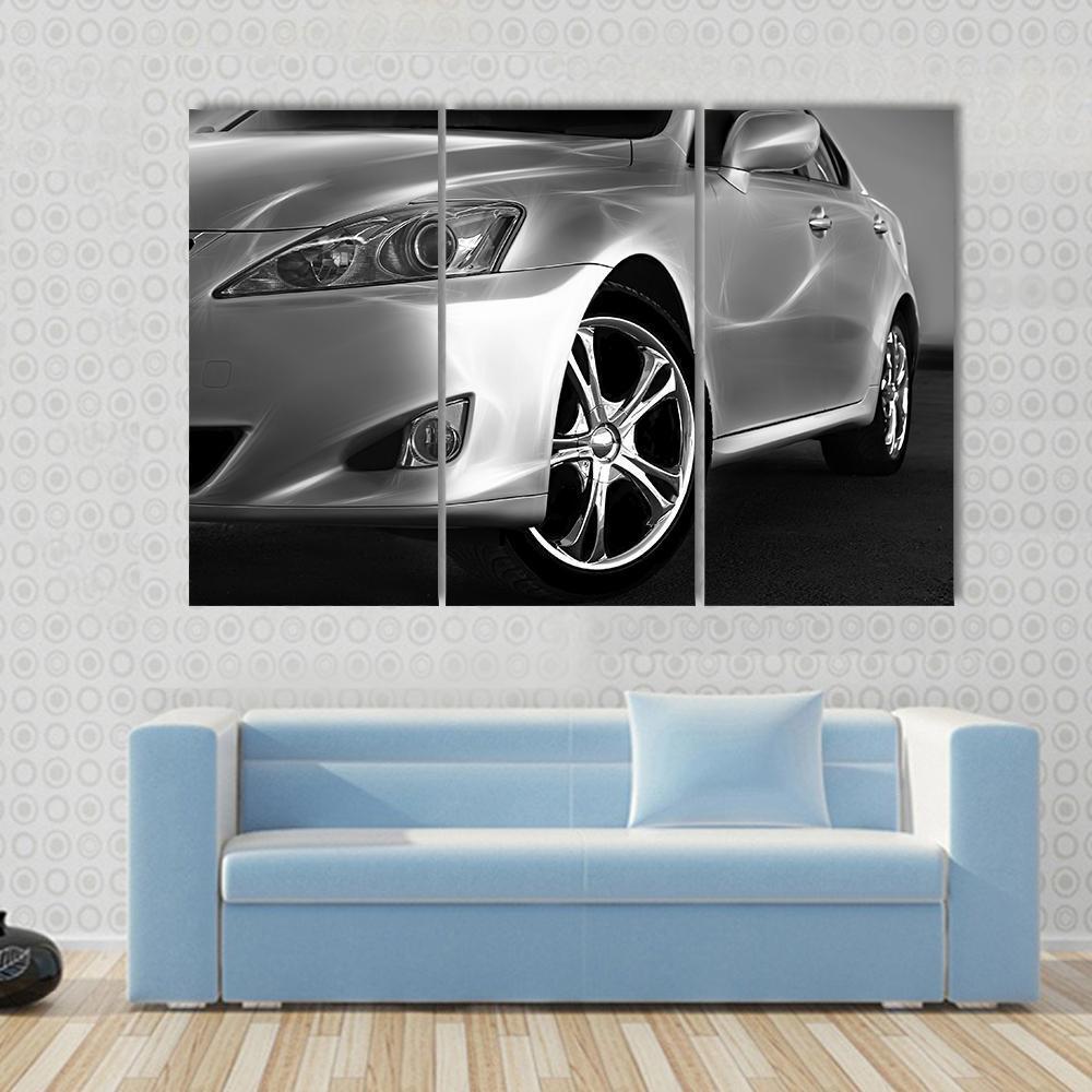 Fast Sports Car Canvas Wall Art-3 Horizontal-Gallery Wrap-37" x 24"-Tiaracle
