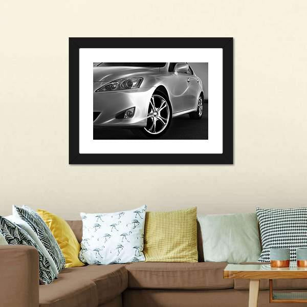 Fast Sports Car Canvas Wall Art-1 Piece-Framed Print-20" x 16"-Tiaracle