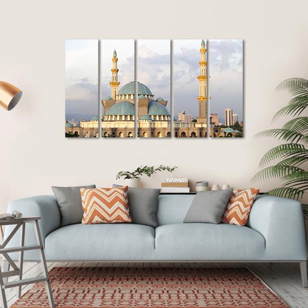 Wilayah Mosque Canvas Wall Art-5 Horizontal-Gallery Wrap-22" x 12"-Tiaracle