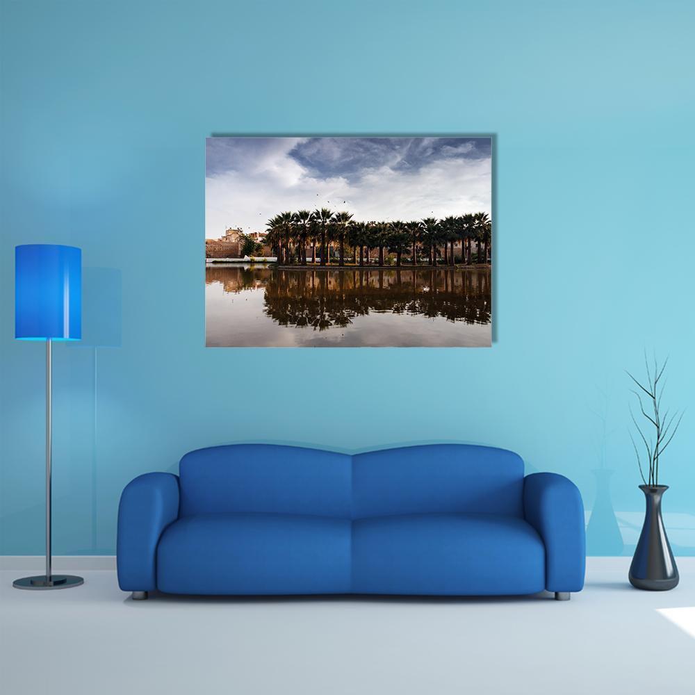 Fes Scenery Morocco Canvas Wall Art-1 Piece-Gallery Wrap-48" x 32"-Tiaracle